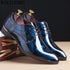 Luxury Floral Pattern Men's Oxford Dress Shoes - Formal Wedding Fashion